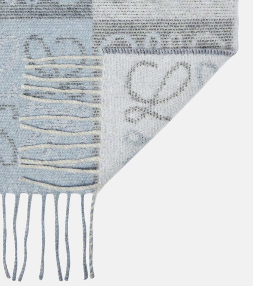 Anagram wool and cashmere scarf