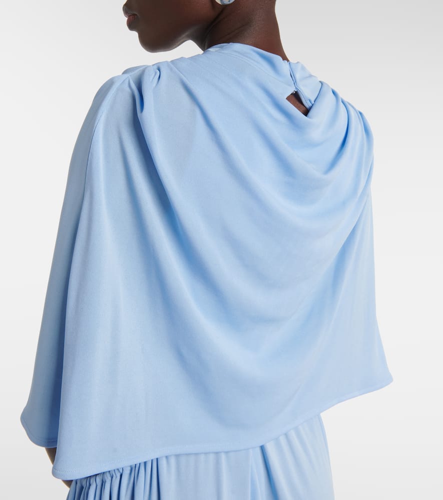 Frankie caped jersey maxi dress