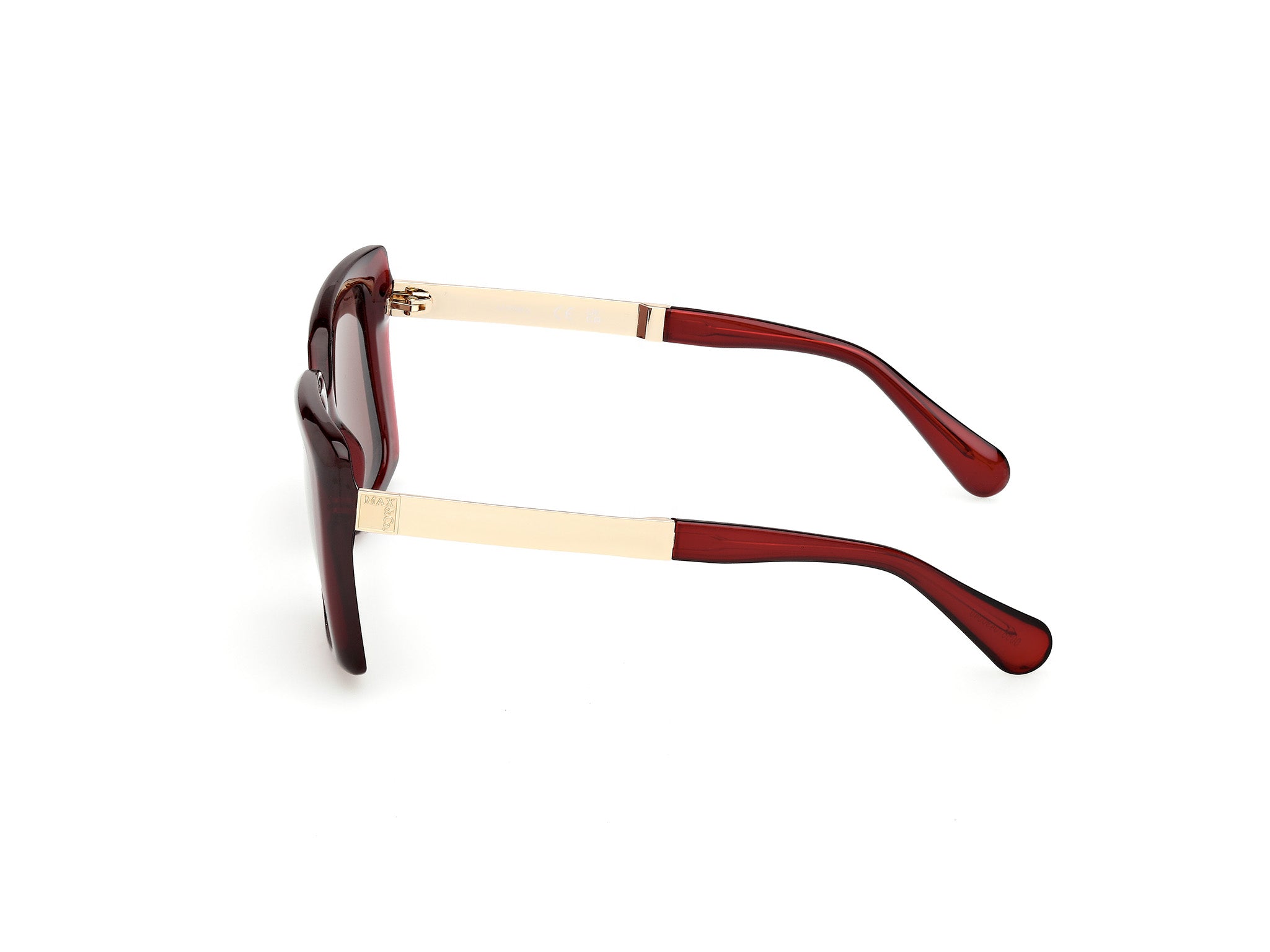 MAX&Co Mujer MAX&Co MO0134 66E Gafas de sol Inyectado Rojo Marrón Cuadrada Norma