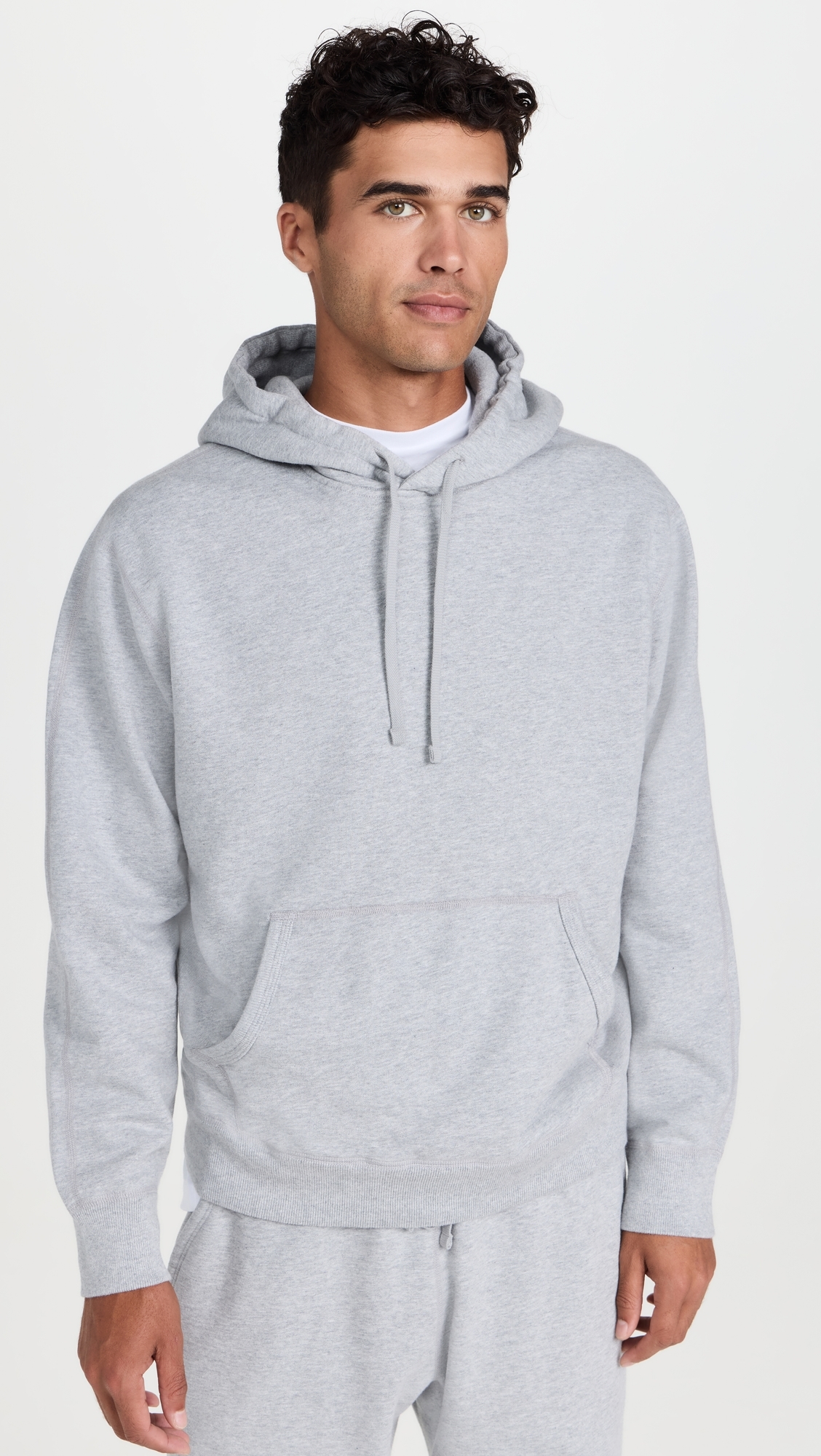 Midweight Terry Classic Hoodie Heather Grey