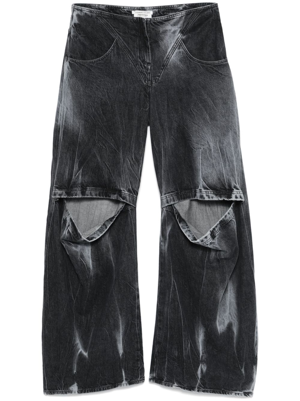 Cut-out jeans - Blue