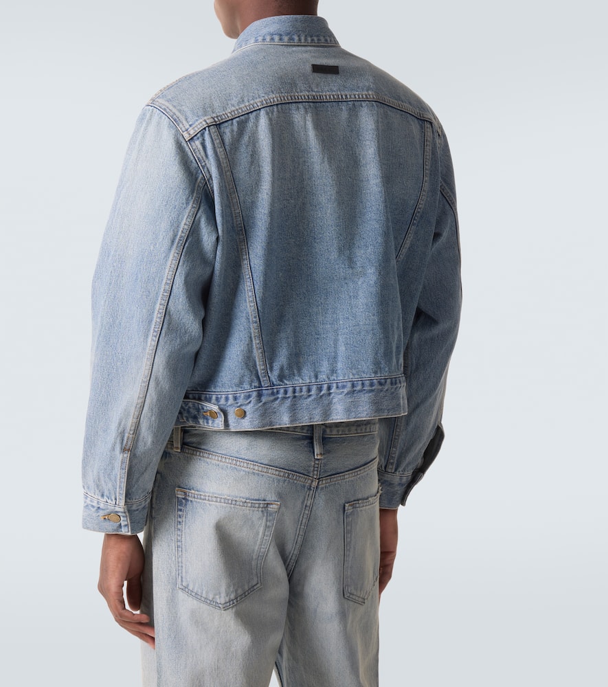 Trucker cropped denim jacket