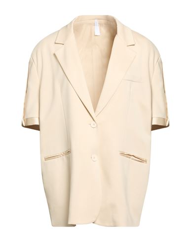 Woman Blazer Beige Size S Viscose, Polyamide, Elastane