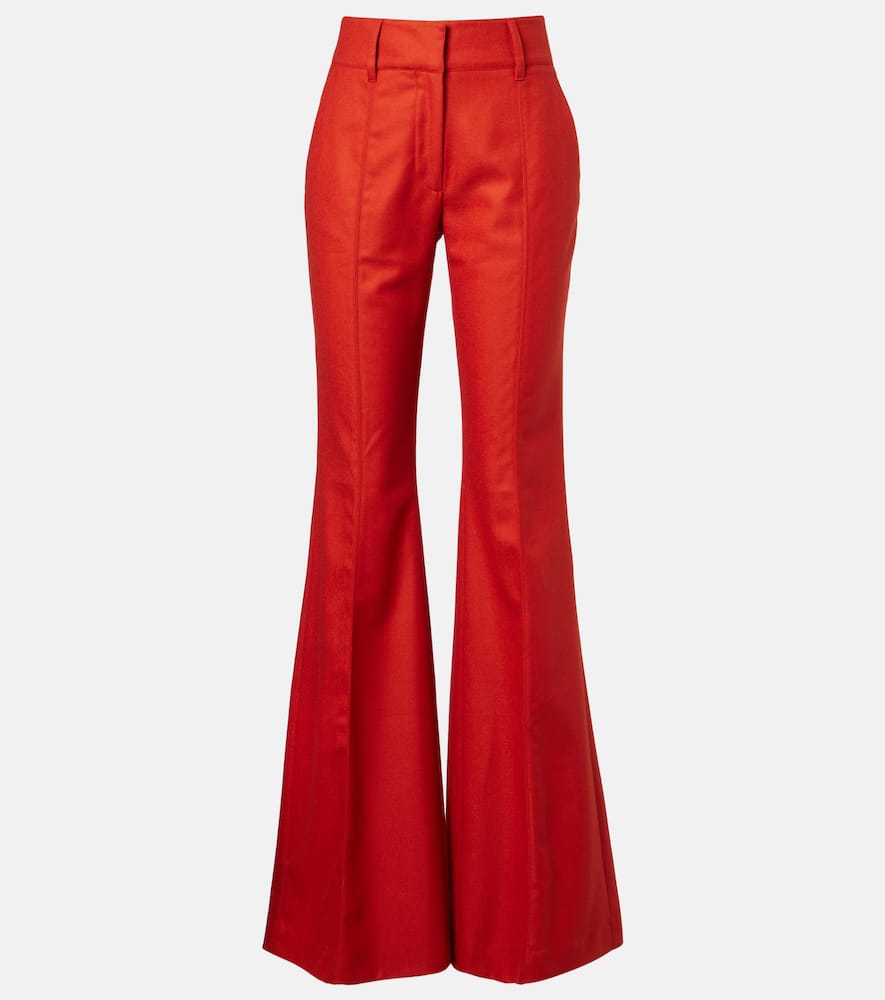 Rhein wool and cashmere flared pants