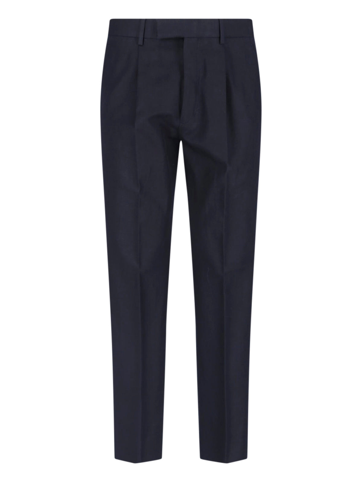Cotton-Linen Trousers with Cotton Lining