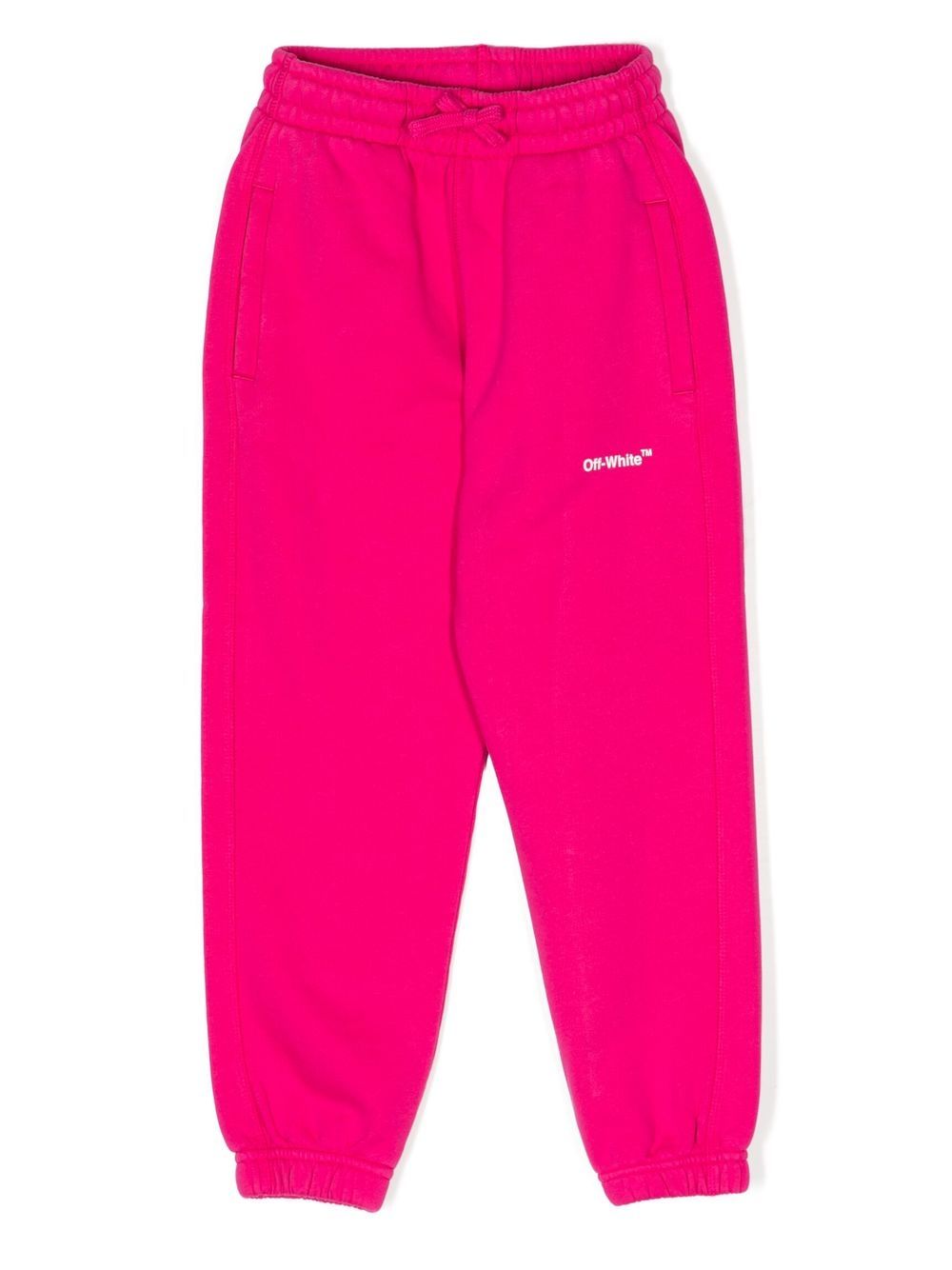 Graphic-stripe track pants - Pink