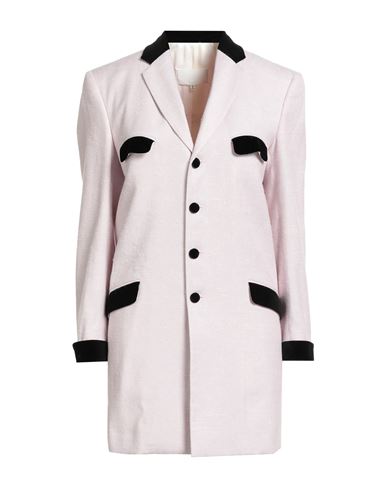 Woman Overcoat & Trench Coat Light pink Size 12 Linen, Silk, Cotton, Modal