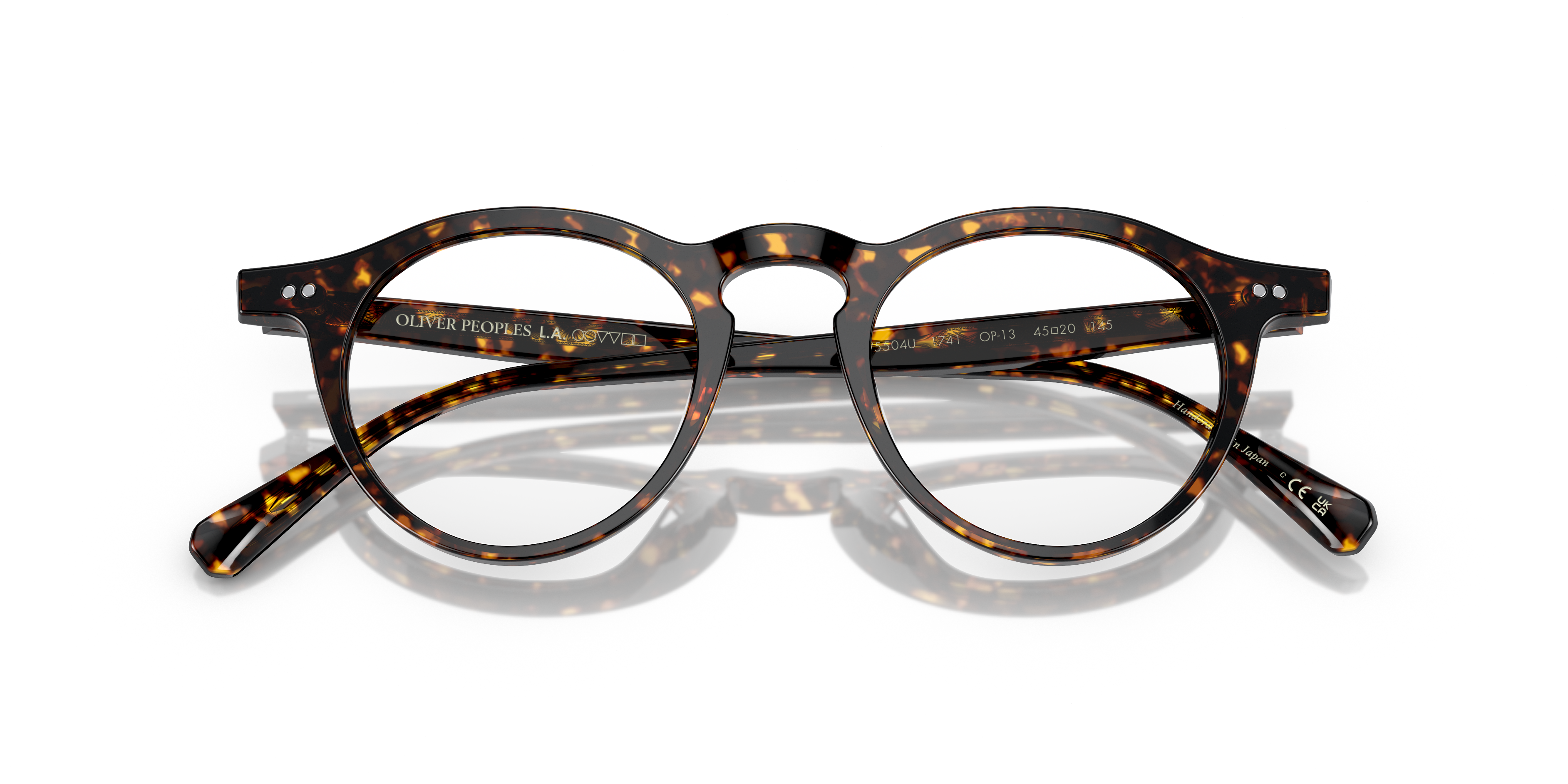 Oliver Peoples Unisex Oliver Peoples OV5504U OP-13 1741 Optical frames Acetate Turtle Transparent Round Norma