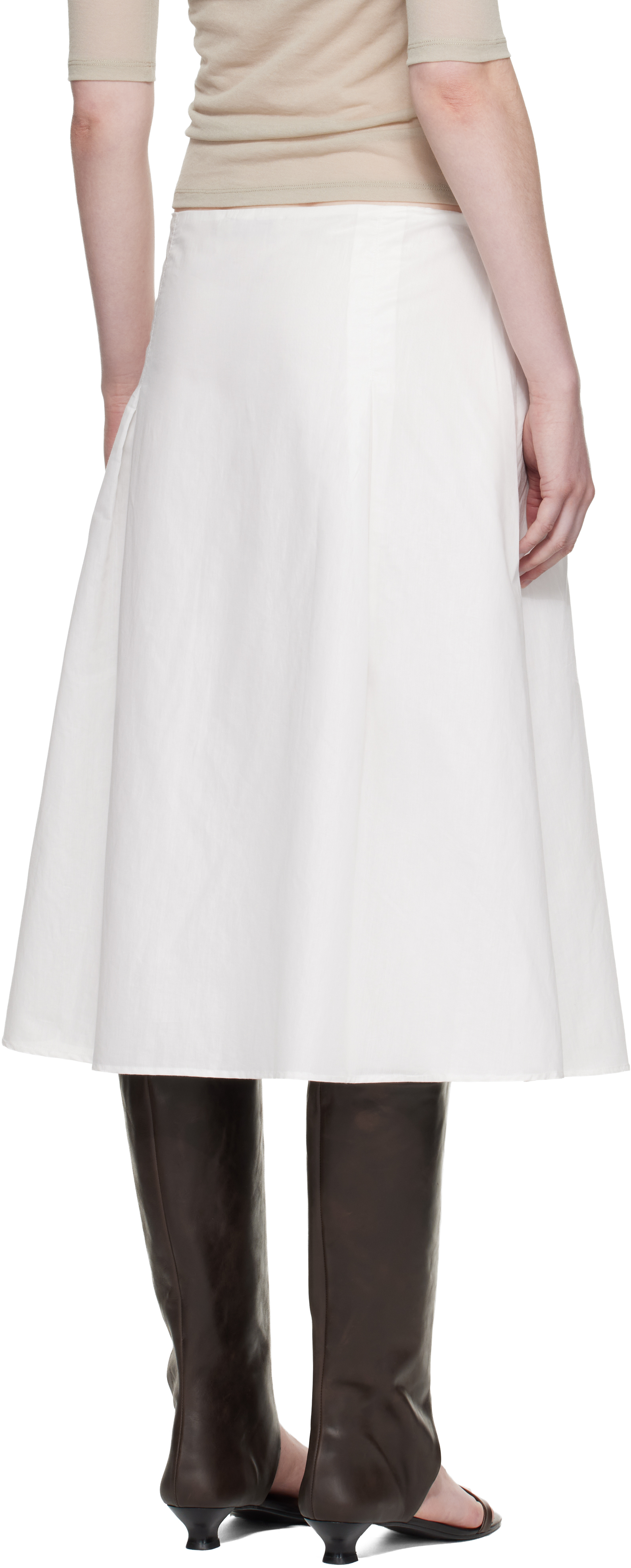 White Dimi Midi Skirt