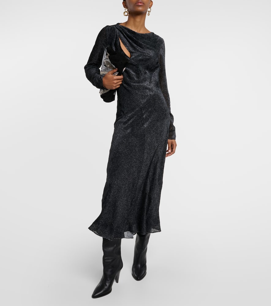 Sabrina silk-blend midi dress