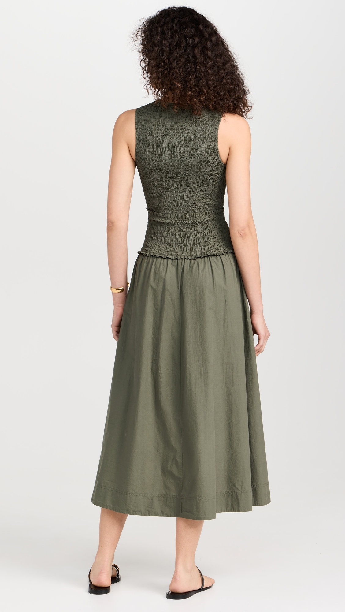 Siempre Tank Maxi Dress Thyme