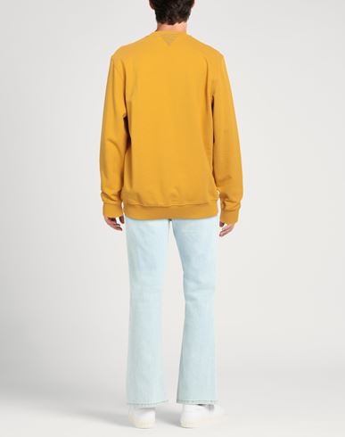 Man Sweatshirt Mustard Size XXL Cotton