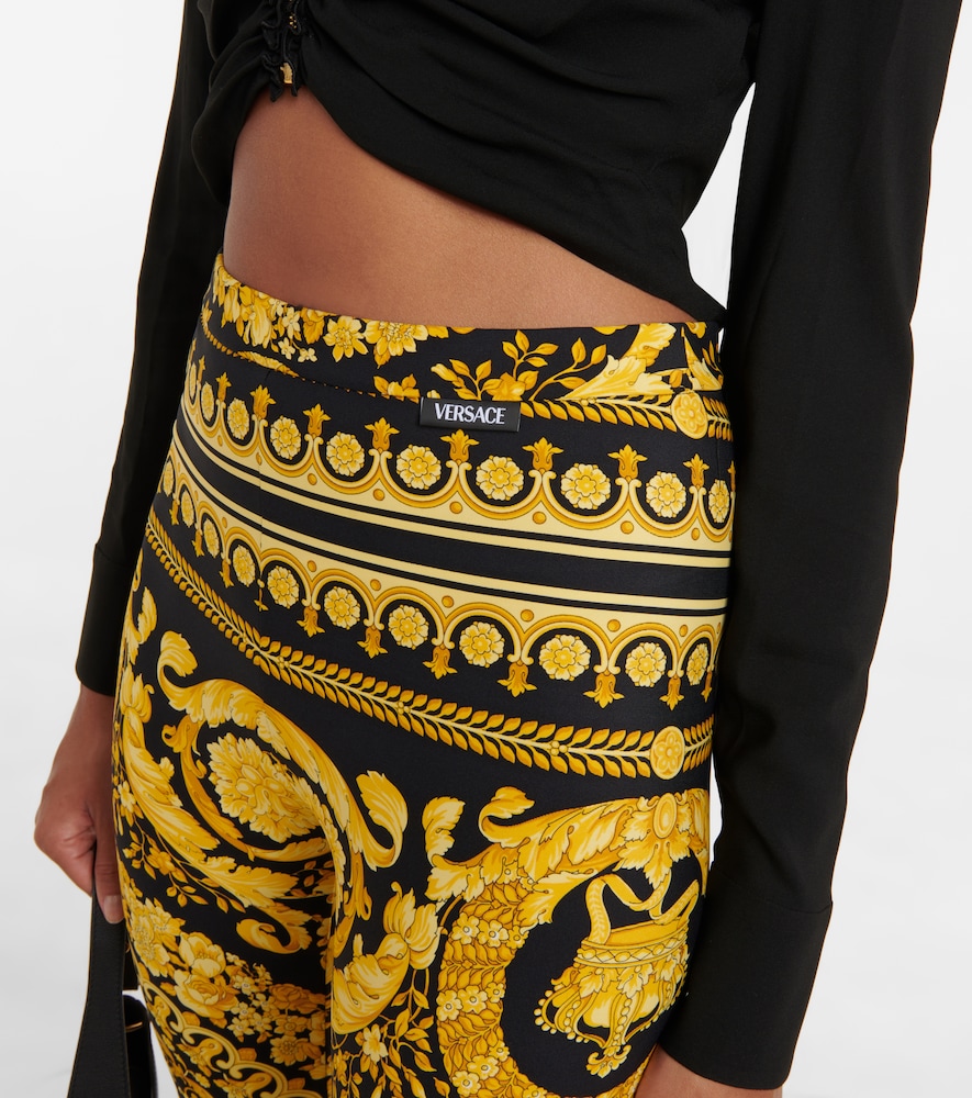 Versace Barocco mid-rise leggings
