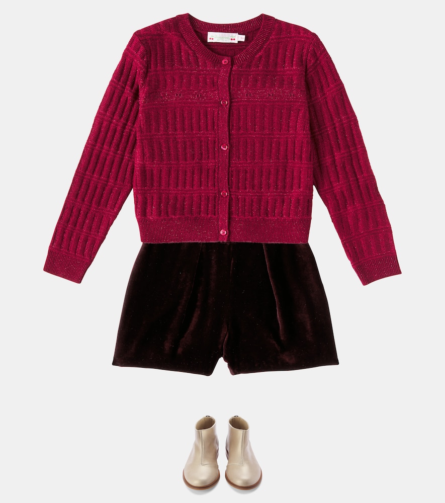 Flash velvet shorts