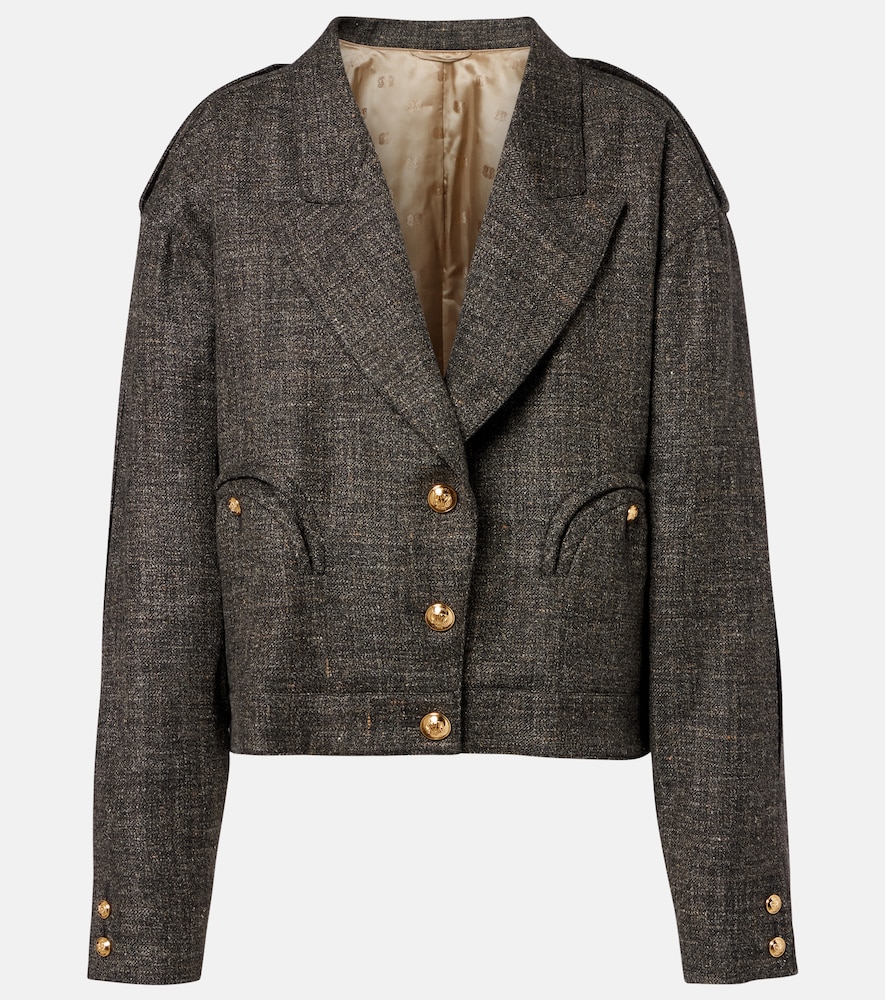 Blazé Milano Gloriana Charlotte wool and linen-blend tweed jacket