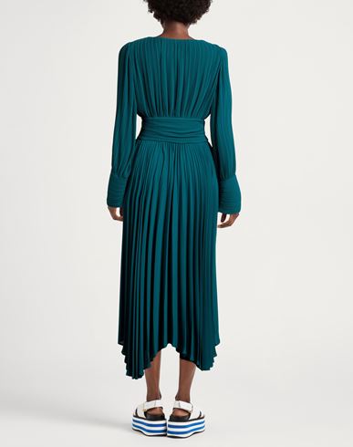 Woman Midi dress Emerald green Size 4 Polyester