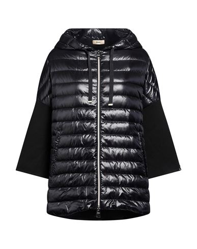Woman Puffer Black Size 10 Cotton, Polyamide, Polyester