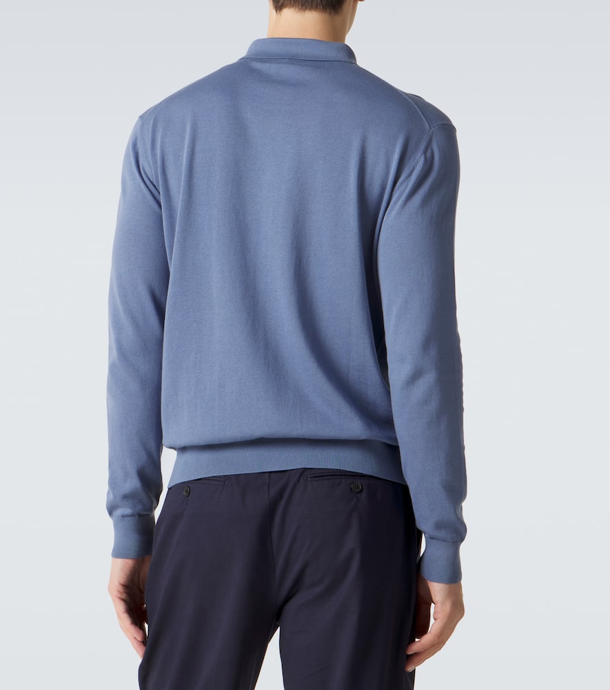 Cotton polo sweater