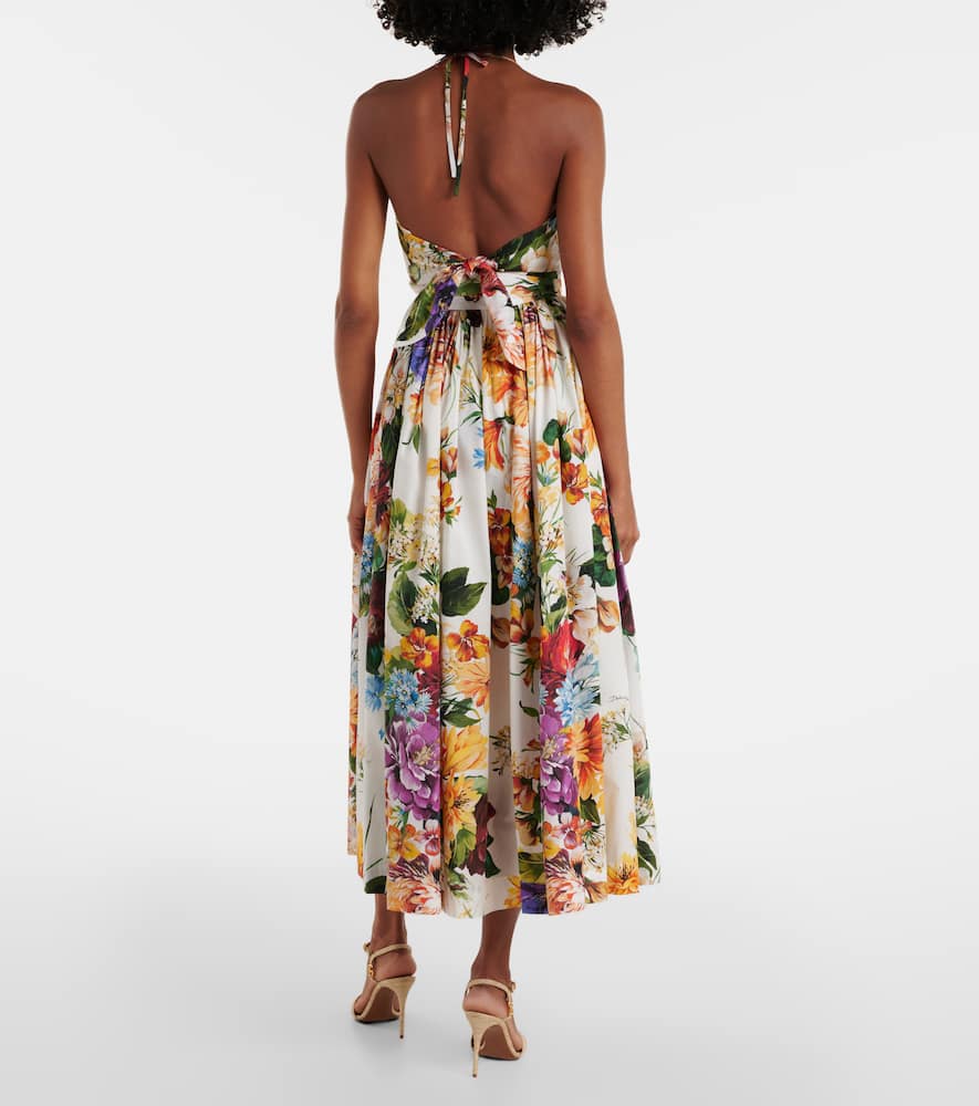 Floral cotton poplin top
