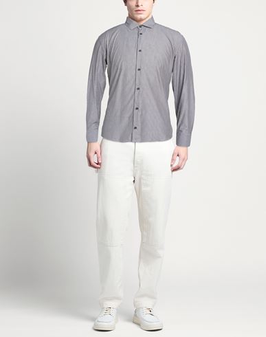 Man Shirt Charcoal Size S Cotton