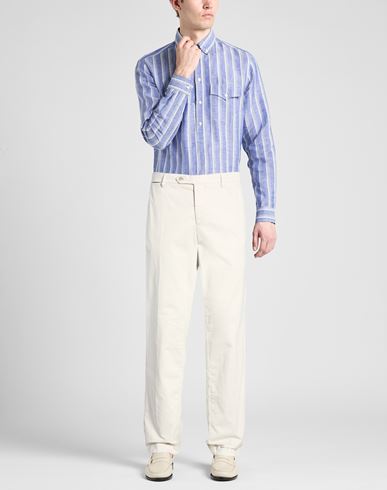 Man Pants Light grey Size 30 Cotton, Elastane