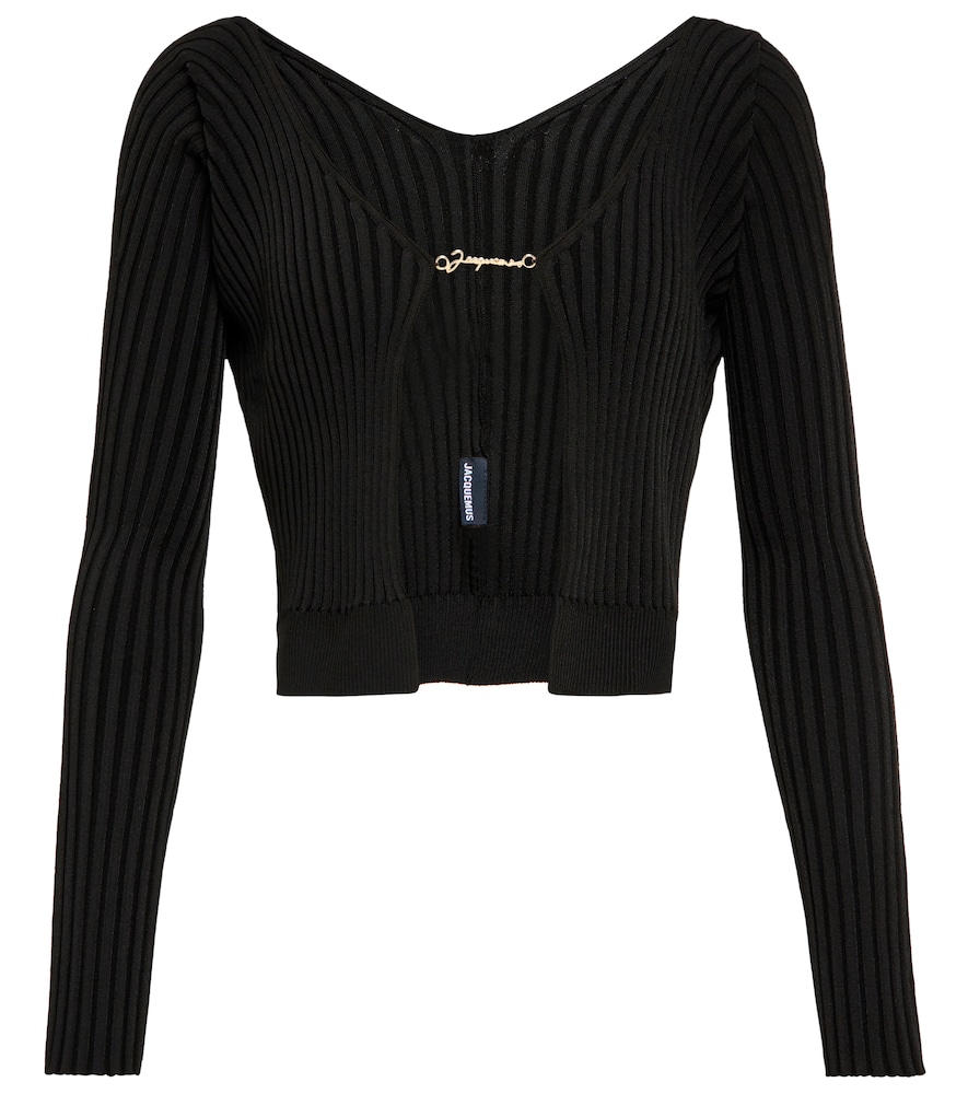 La Maille Pralù Longue logo cardigan