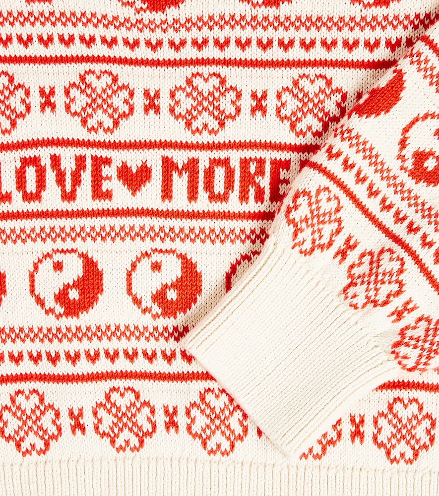 Molo Gerrie intarsia cotton sweater