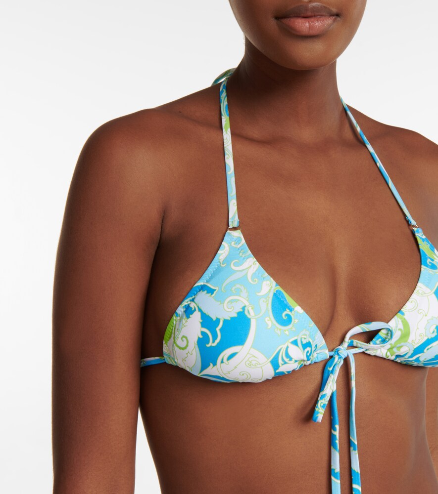 Exclusive to Mytheresa - Portugal printed bikini top
