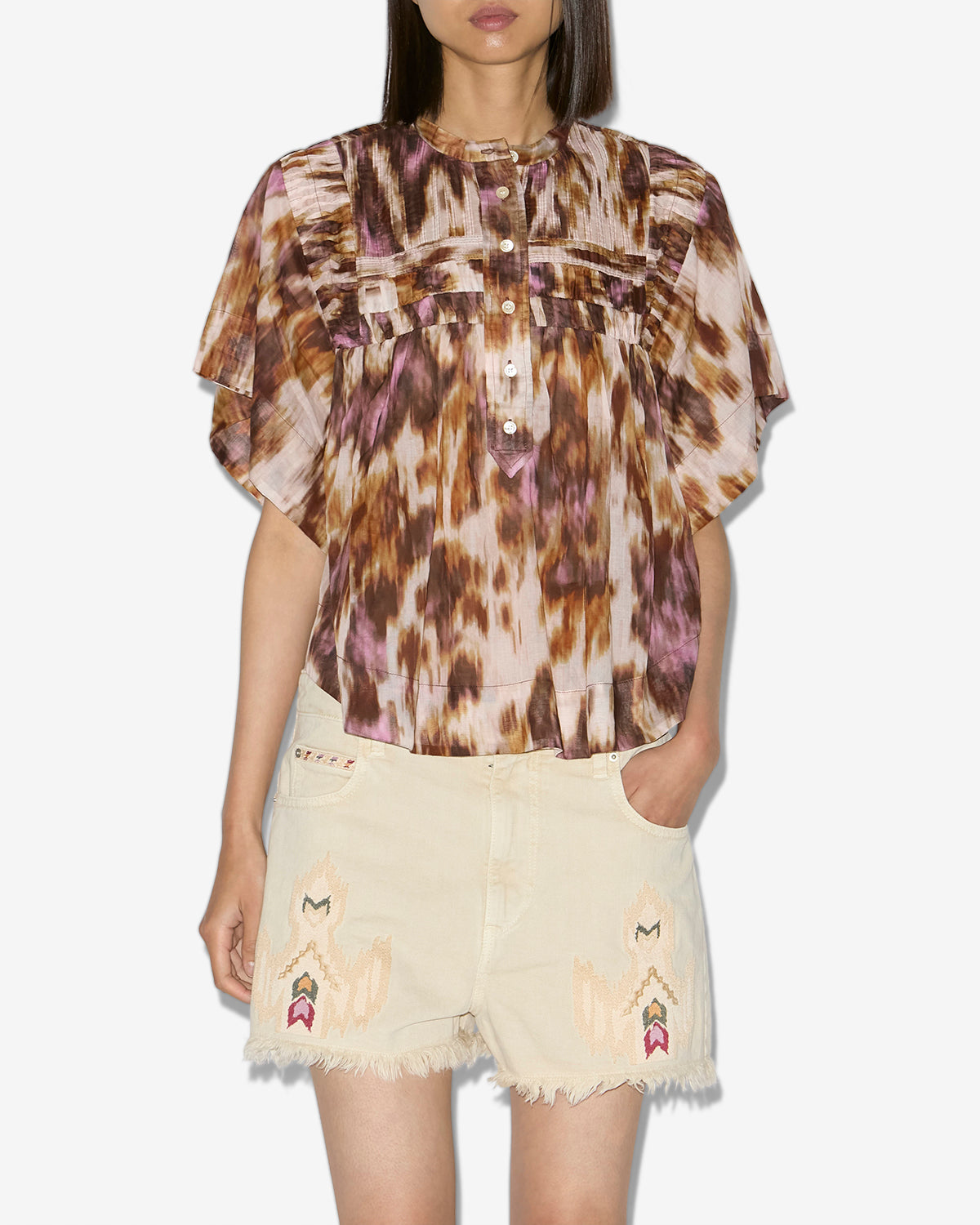 Leaza Top - Women - Ecru-ochre - Size 40 - Marant Étoile