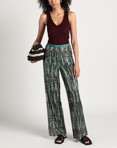 Siyu Woman Pants Green Size 2 Polyamide, Elastane