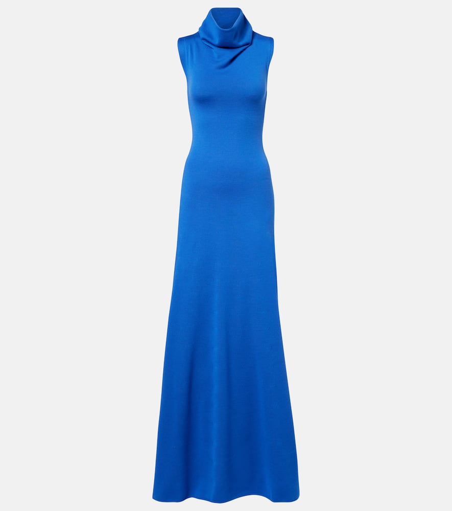 Knitted wool maxi dress