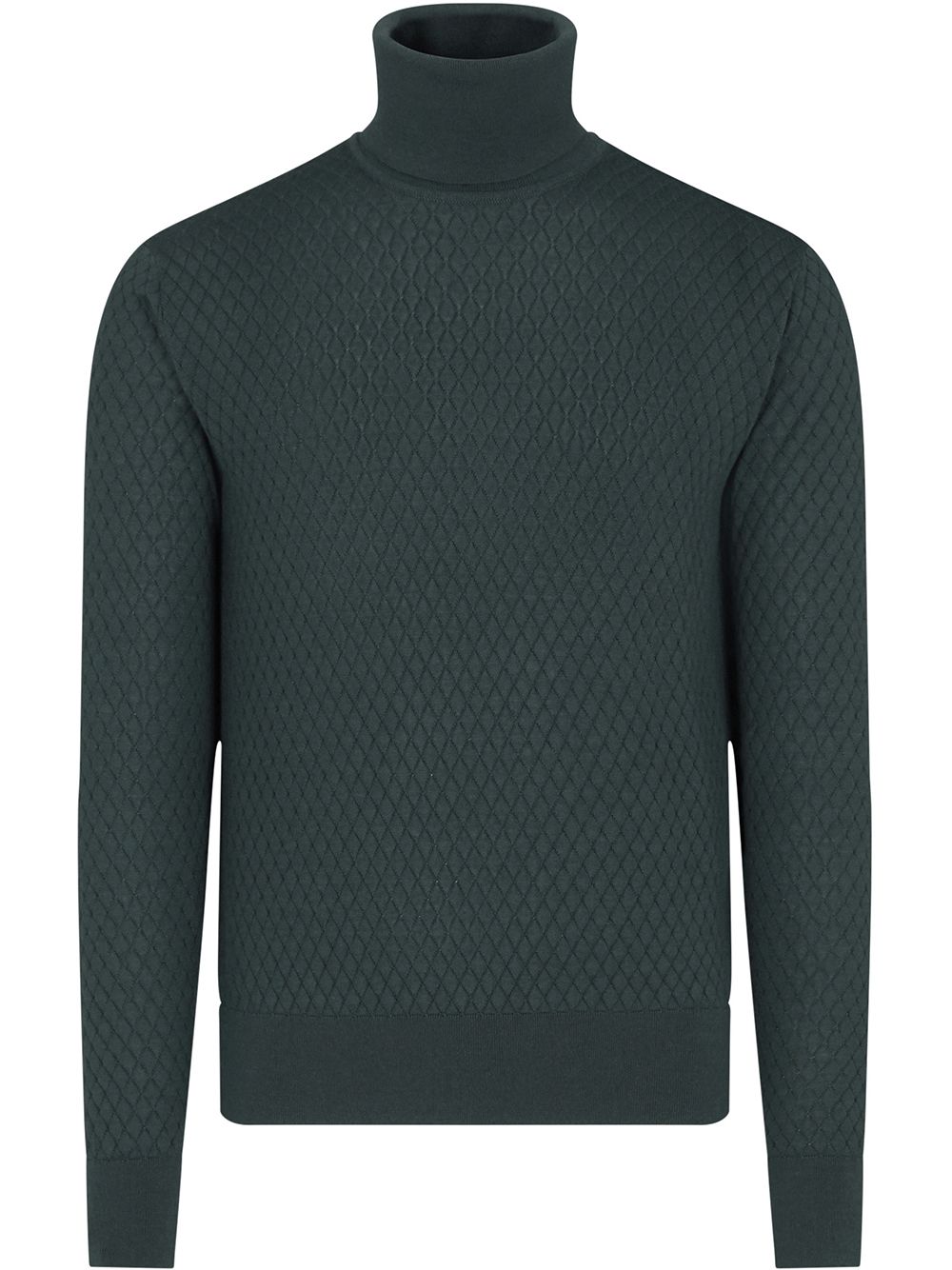 Turtleneck cashmere-blend jumper - Green
