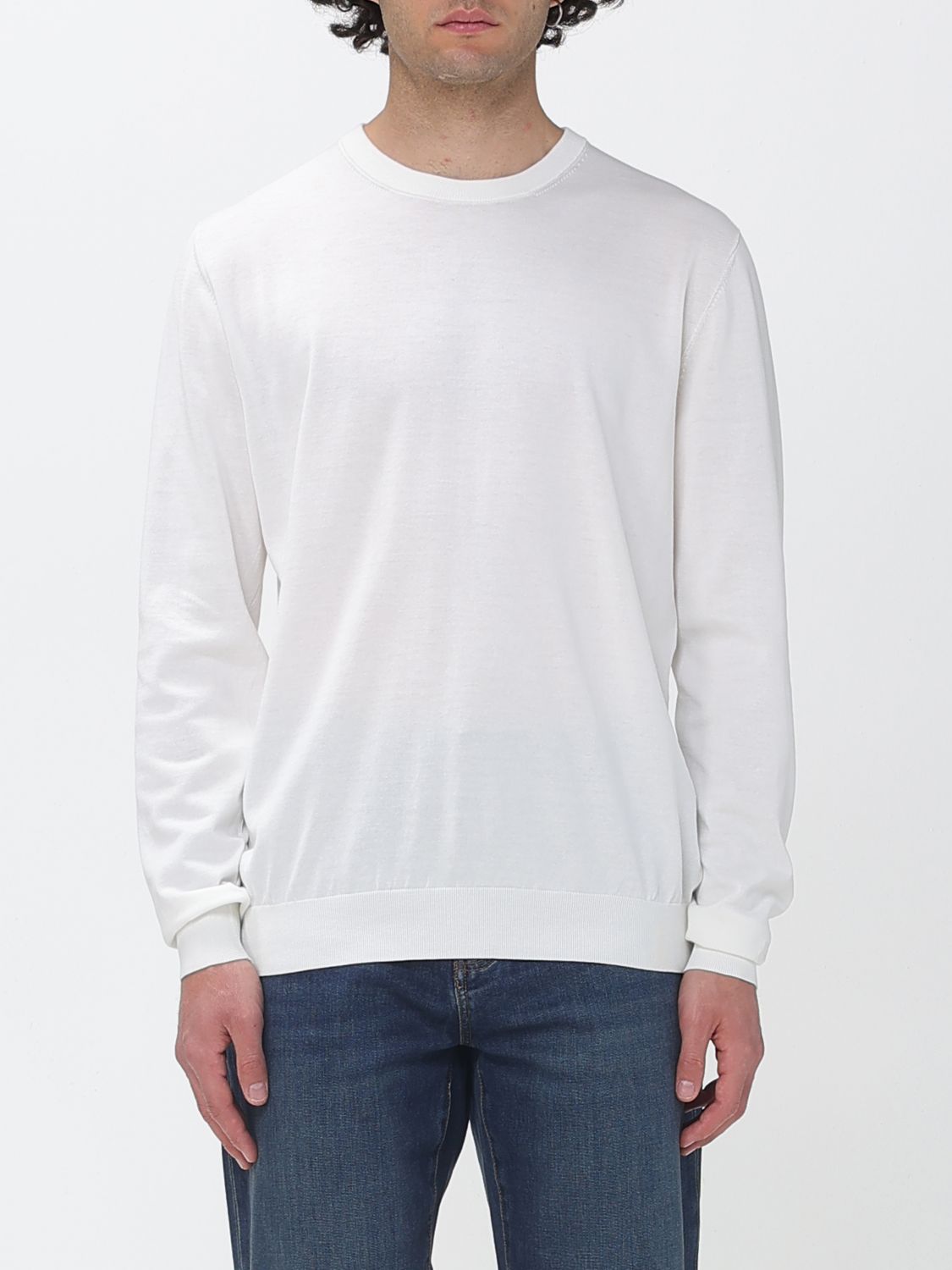 Sweater Men color Yellow Cream