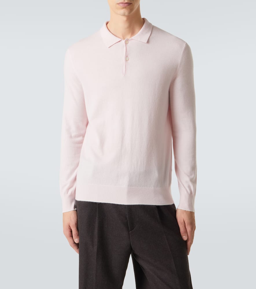 Cashmere polo sweater