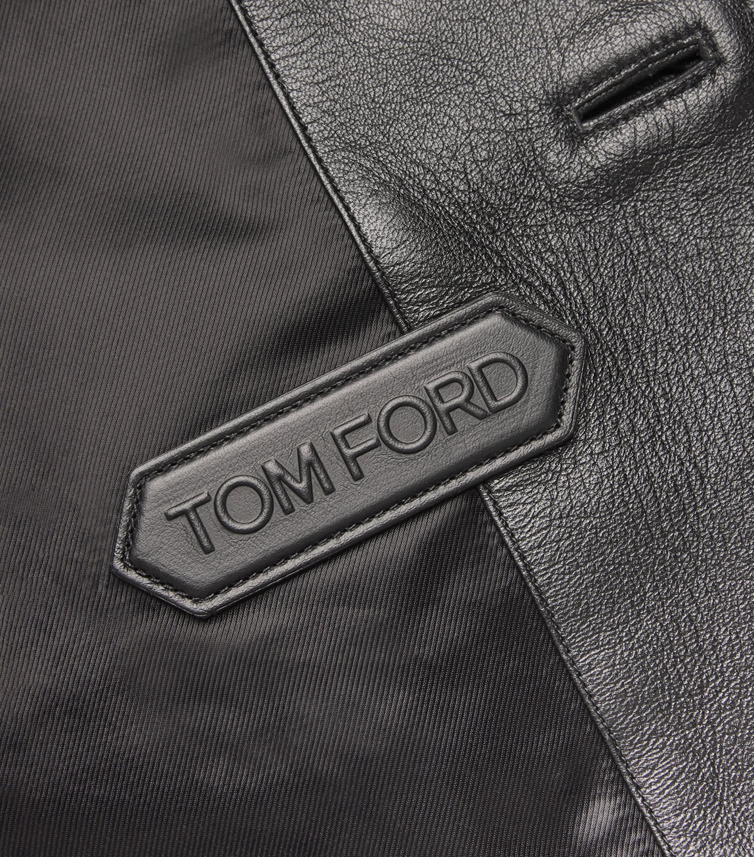 Leather Pea Coat