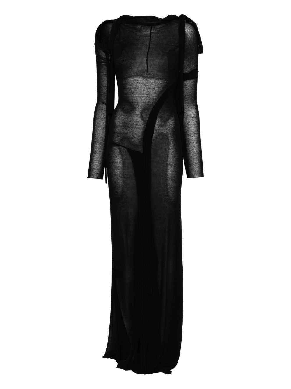 Ottolinger Deconstructed maxi dress - Black