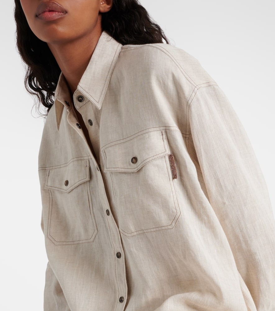 Oversized linen shirt