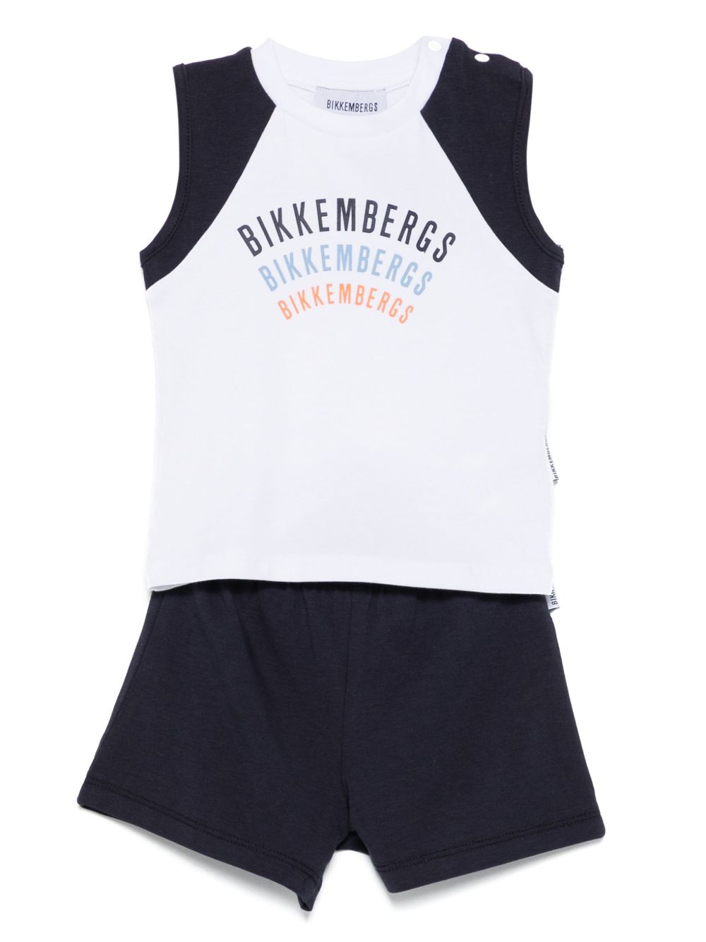 Logo-print tank top and shorts set - White