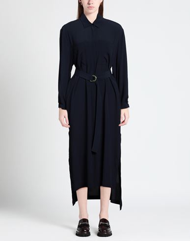 Semicouture Woman Midi dress Navy Size 10 Acetate, Silk