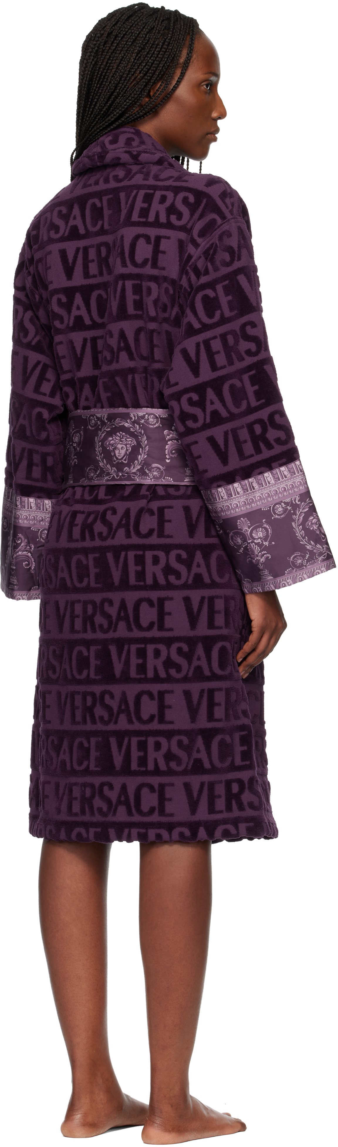 Purple 'I Heart Baroque' Bathrobe