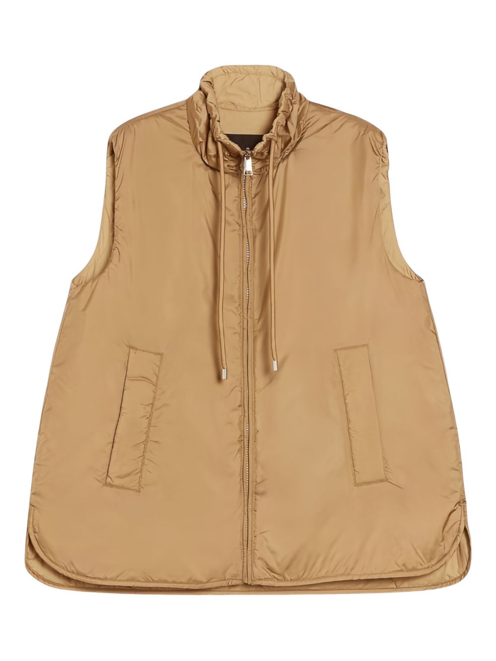 Zip-up gilet - Brown
