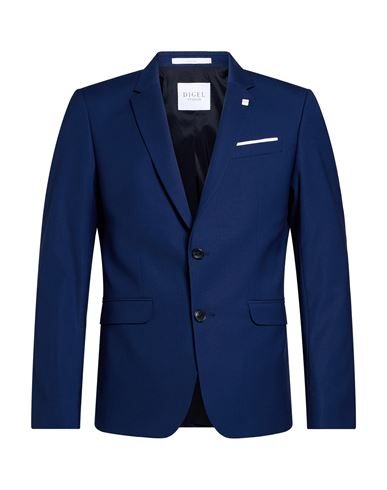 Man Blazer Navy Size 46 Polyester, Viscose, Elastane