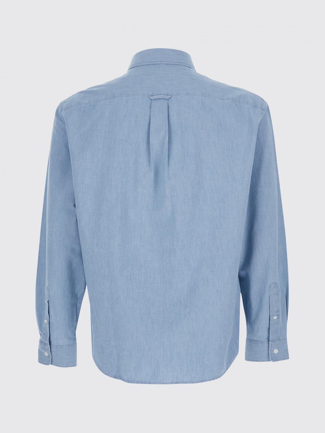 MAISON KITSUNÉ Shirt Men color Gnawed Blue