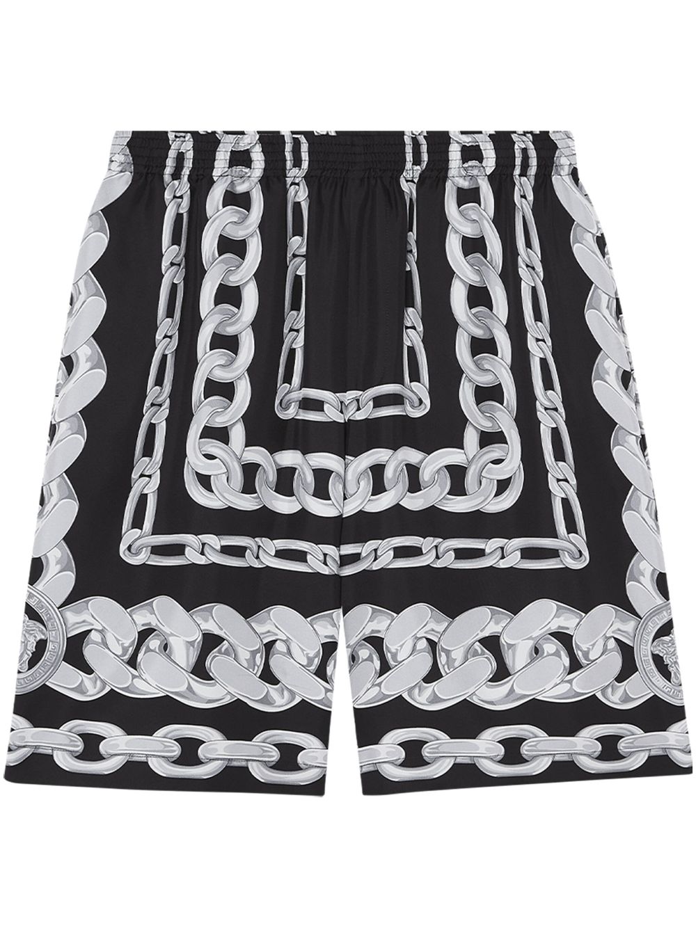 Medusa Chains Silk Shorts