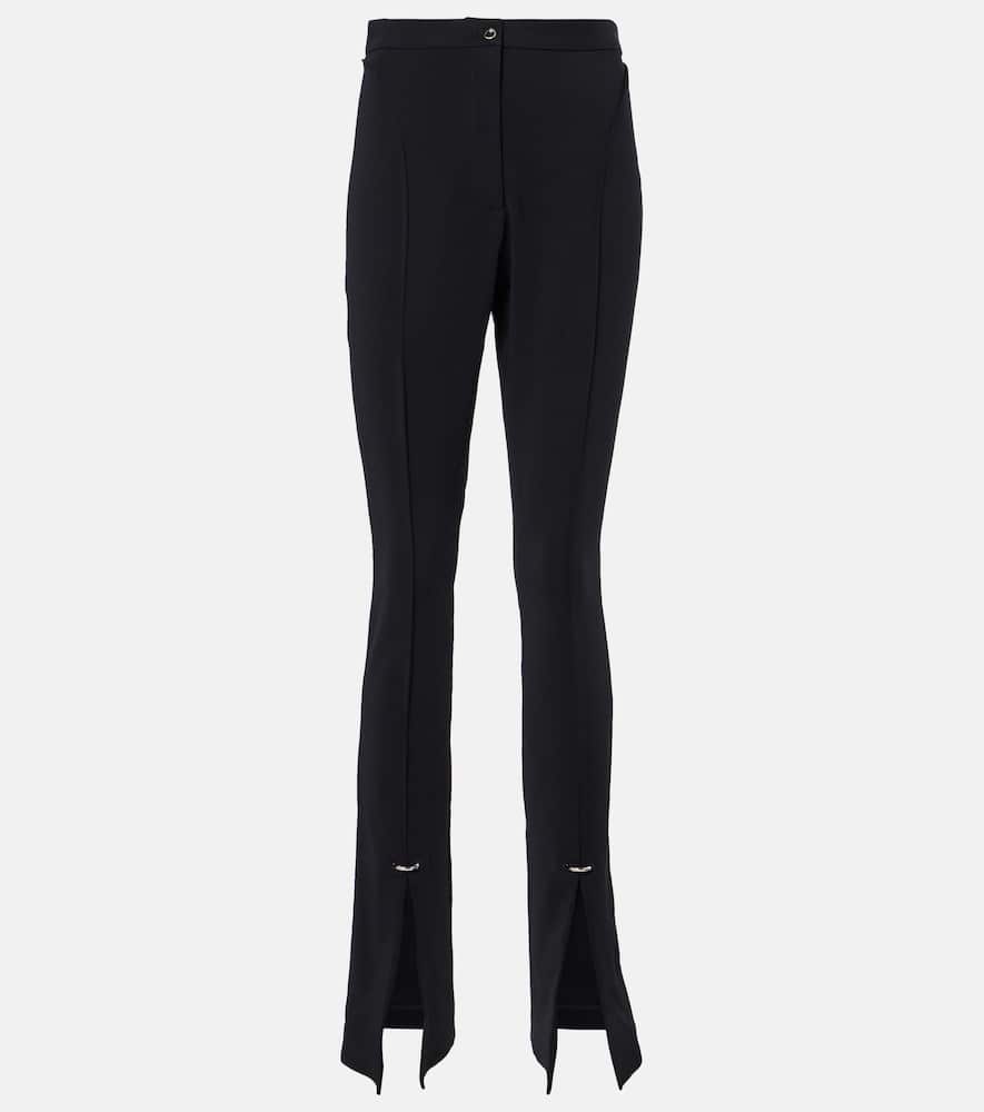 High-rise slim pants