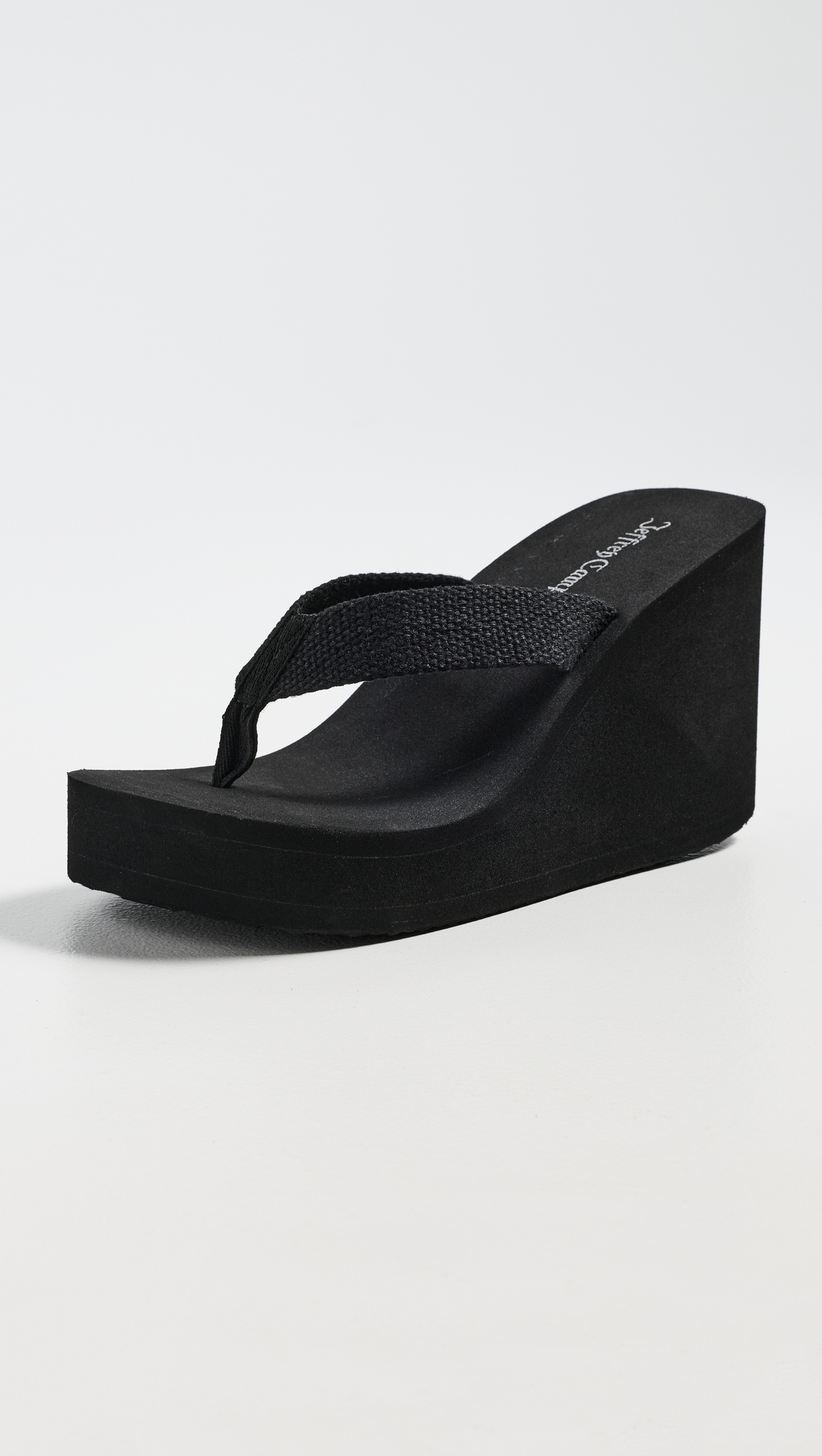 Astria 2 Wedge Thong Sandals Black