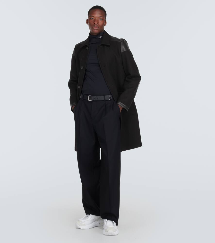 Prada Systeme leather sneakers