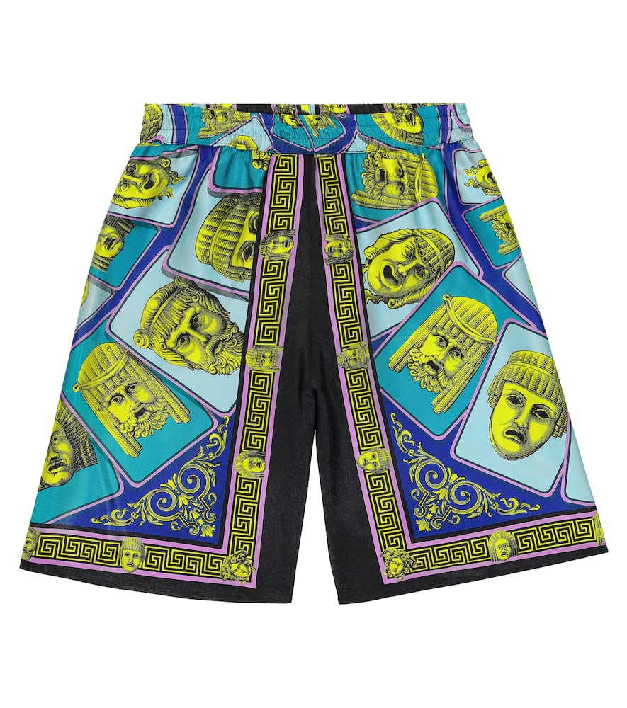 Le Maschere silk twill shorts