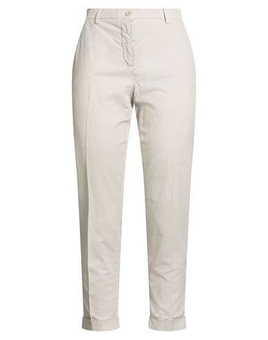 Woman Pants Beige Size 4 Cotton, Linen, Elastane