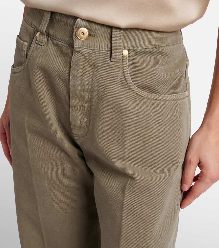 Cropped wide-leg jeans